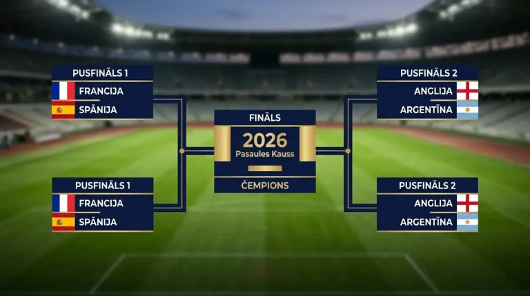 PK 2026 pusfināli: režģis, izredzes un fināla scenāriji